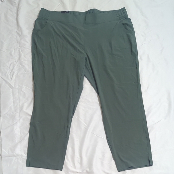NWT Eddie Bauer Traveler Ankle Pant, Color Green Size 2X - Picture 3 of 14